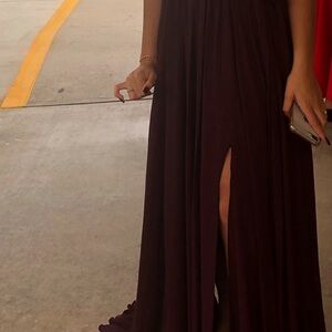 Vici Elegant Dark Purple Wedding  Guest Dress